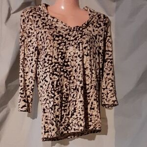 Ann Taylor Leopard Print Women's Top Size Medium